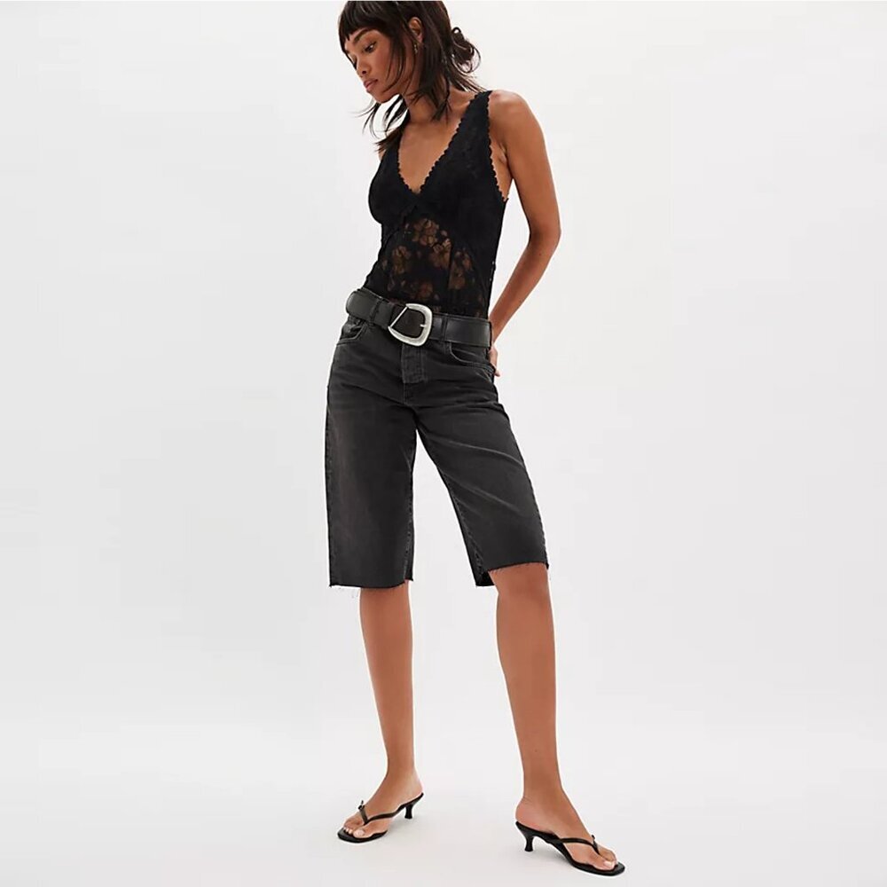 NWT New $98 Free People Dream Of Me Black Bodysuit Size L - Picture 2 of 9